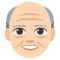 Old Man - Light emoji on Emojione